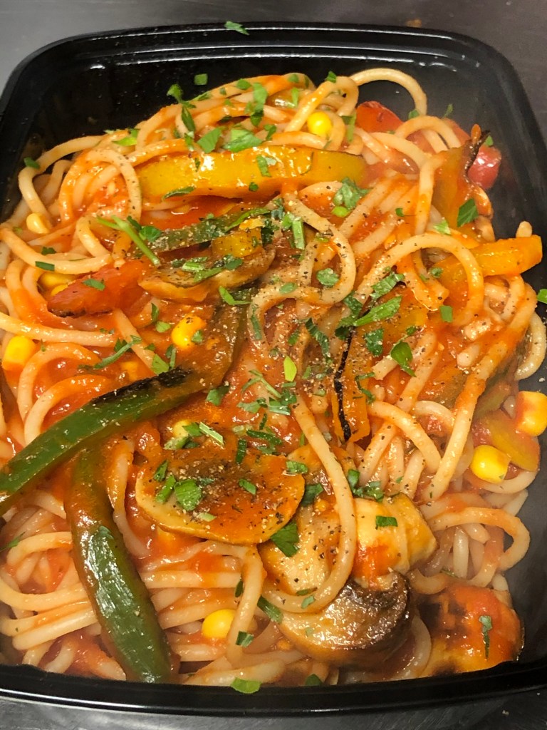 Penne all the veggie £8.75 v